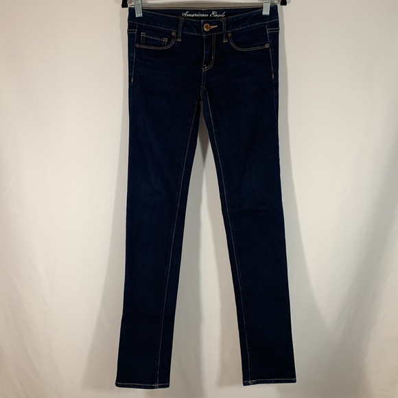 American Eagle Blue Denim Skinny Jeans - Picture 1 of 10